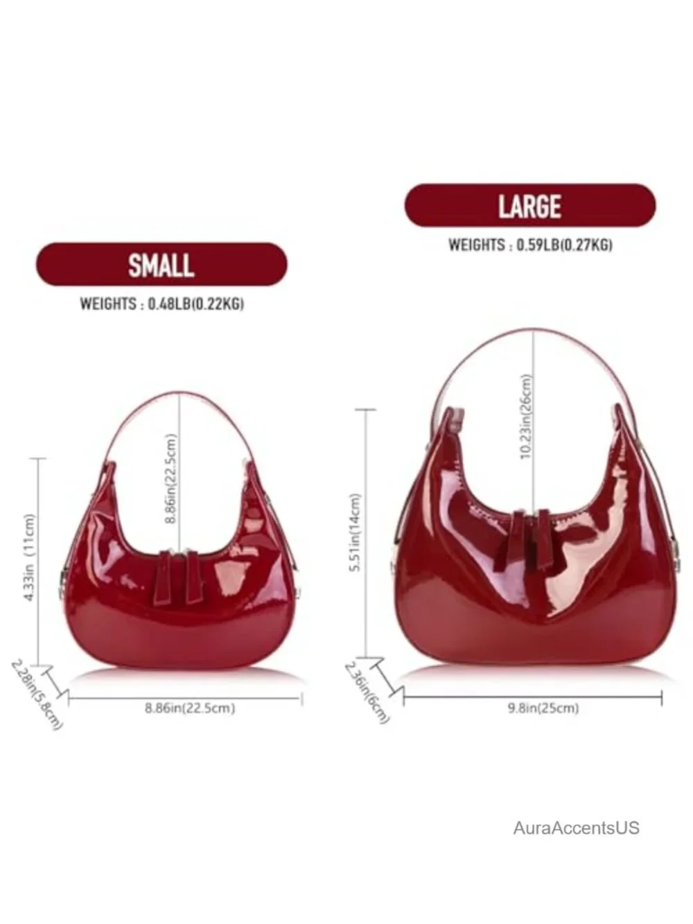 Y2k Crescent Hobo Shoulder Bag with Adjustable Strap